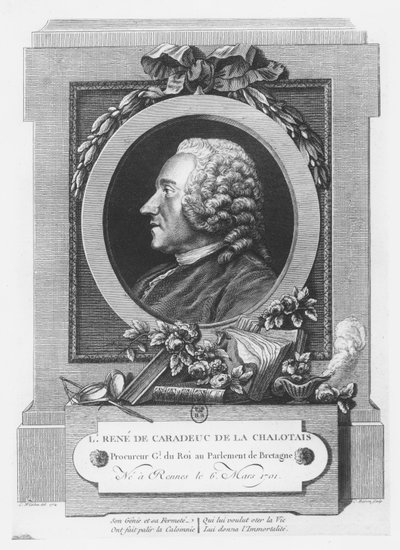 Louis-René de Caradeuc de La Chalotais (Stich) von French School