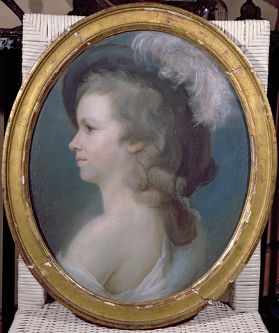 Marie Anne Paulze (1758-1836) als junges Mädchen von French School