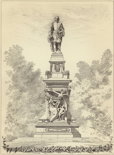 Monument de Champlain von French School