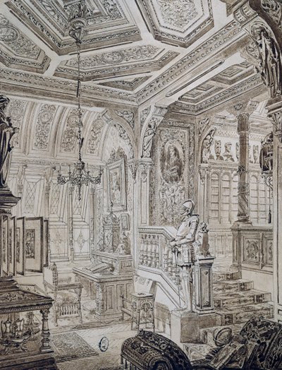Studie im Neorenaissance-Stil von C. Gosse von French School