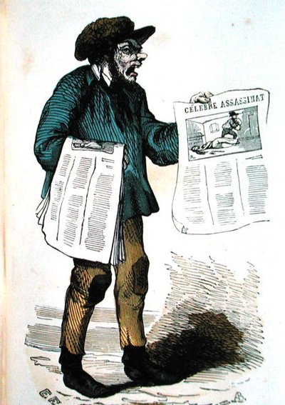 Zeitungsverkäufer von French School