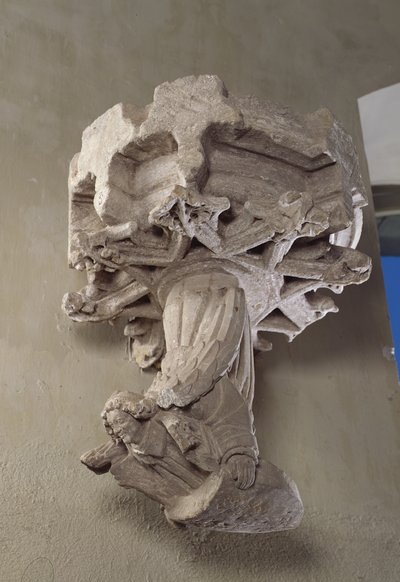 Hängender Schlussstein: ein Engel von French School