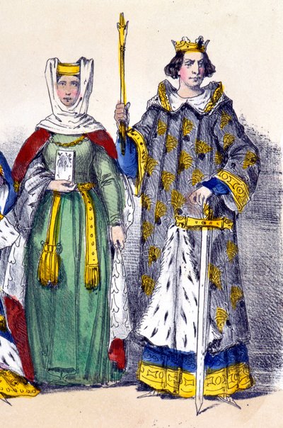 Philipp der Kühne und Isabella von Aragon von French School
