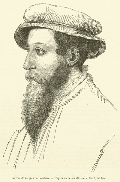 Porträt von Jacques du Fouilloux von French School