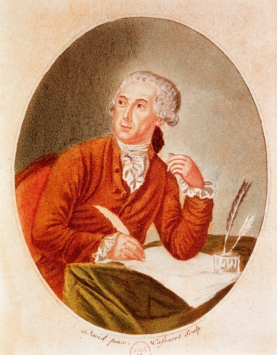 Porträt von Antoine Laurent Lavoisier (1743-1794) von French School