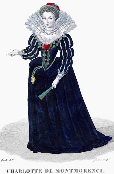Porträt von Charlotte de Montmorenci von French School