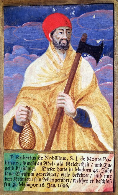 Porträt von Roberto de Nobili (1577-1656) von French School