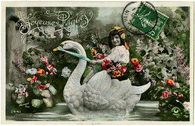 Postkarte: Frohe Ostern von French School