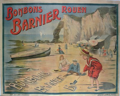 Plakat für Barnier Süßigkeiten von French School