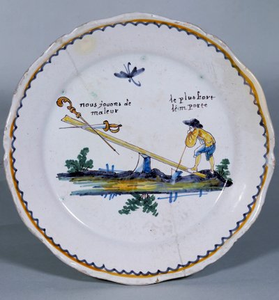Revolutionäre Platte von French School