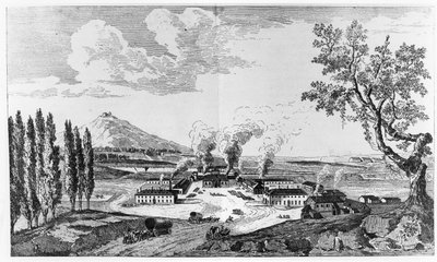 Königliche Gießerei in Le Creusot, 1787 von French School