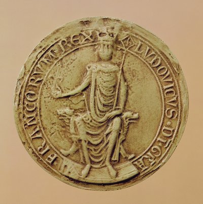 Siegel von Ludwig VIII. (1187-1226) (Wachs) von French School