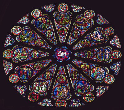 Südrosette, 1235-40 von French School
