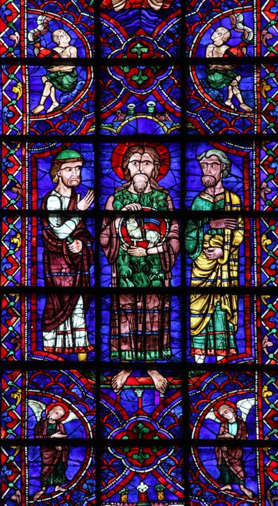 St. Johannes der Täufer mit Agnus Dei von French School