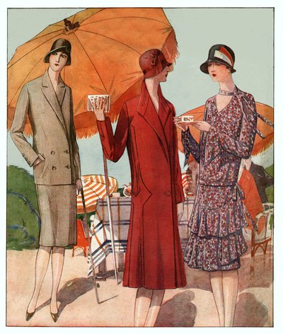 Sommermantel. (Illustration) von French School