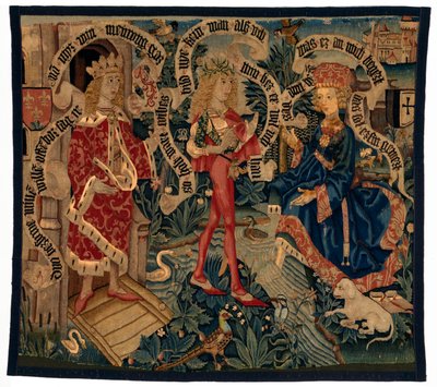 Wandteppich, der David und Bathseba darstellt, aus Straßburg von French School