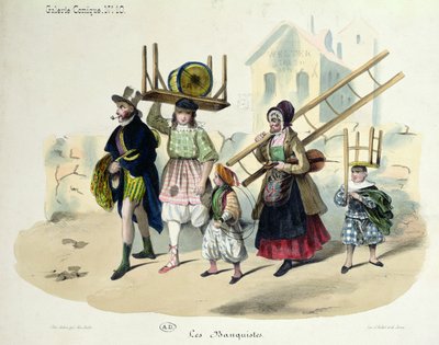 Die Banquistes, ca. 1820-30 von French School