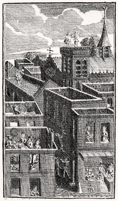 The Devil upon Two Sticks, um 1787 von French School