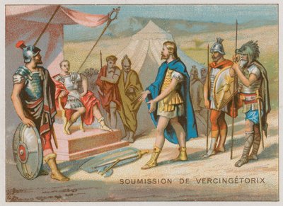 Die Unterwerfung von Vercingetorix unter Caesar von French School