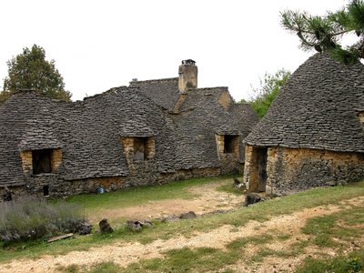 Ansicht der Cabanes de Breuil von French School