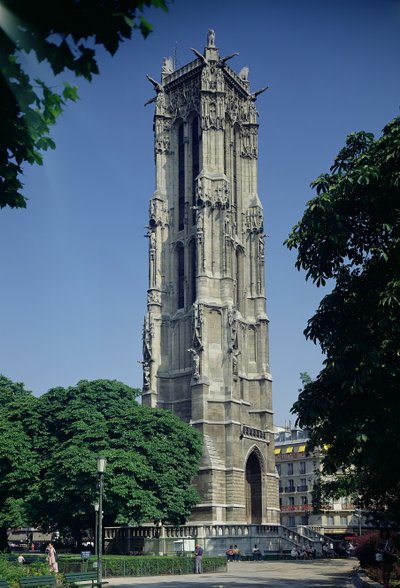 Ansicht des Tour Saint-Jacques, 1508-22 von French School