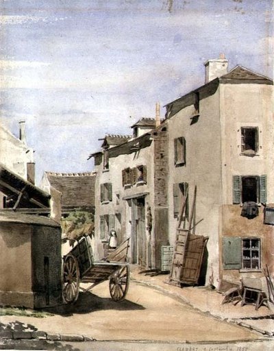 Ansicht der Stadt Clamart, Frankreich von French School