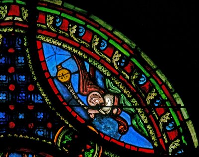 Fenster w0, Darstellung eines Engels von French School