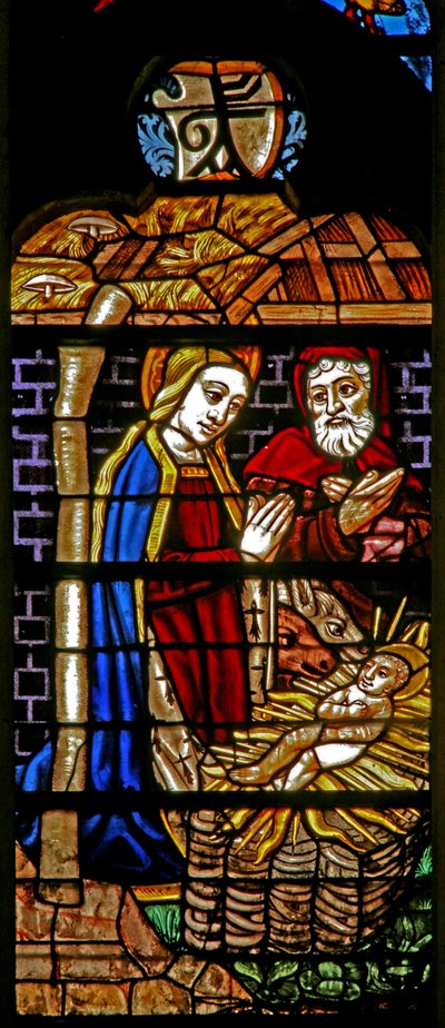 Fenster w132, Geburt Christi von French School