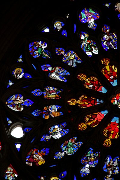 Fenster w135, musizierende Engel von French School