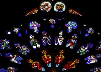 Fenster w135, musizierende Engel von French School