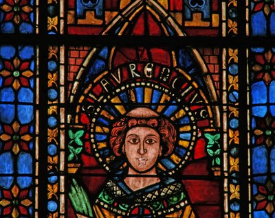 Fenster w201, St. Laurentius darstellend von French School