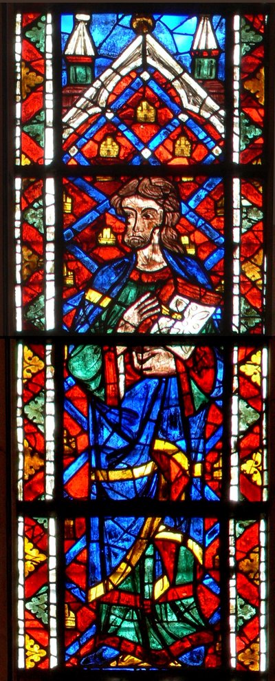 Fenster w203 zeigt einen Propheten von French School