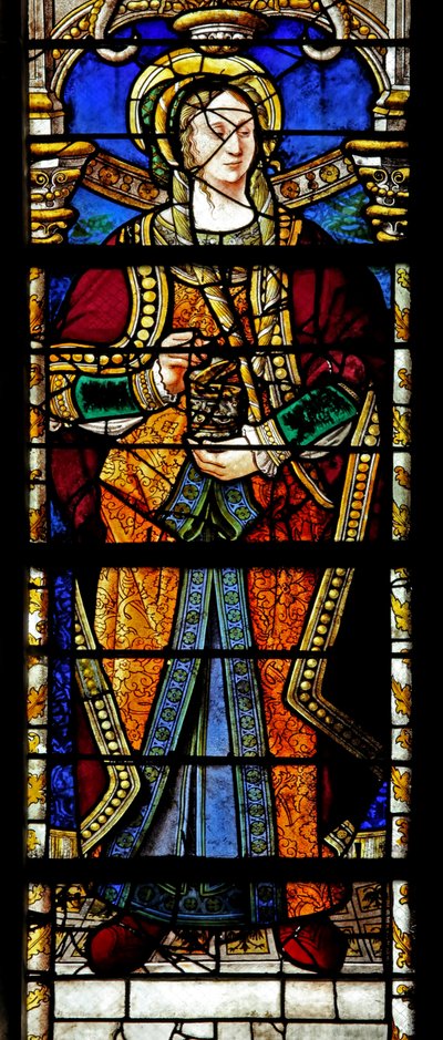 Fenster w2 zeigt St. Maria Magdalena von French School
