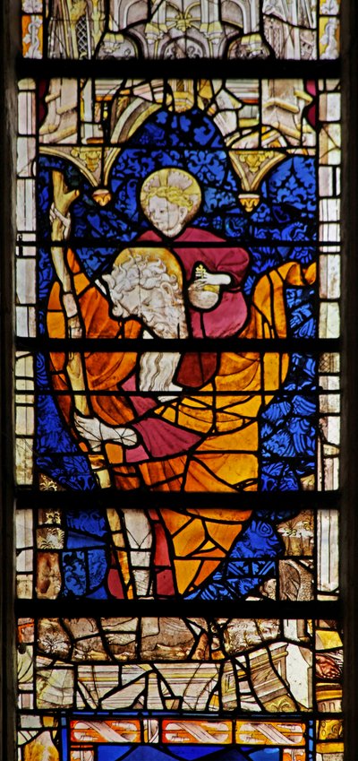 Fenster w4, St. Christophorus darstellend von French School