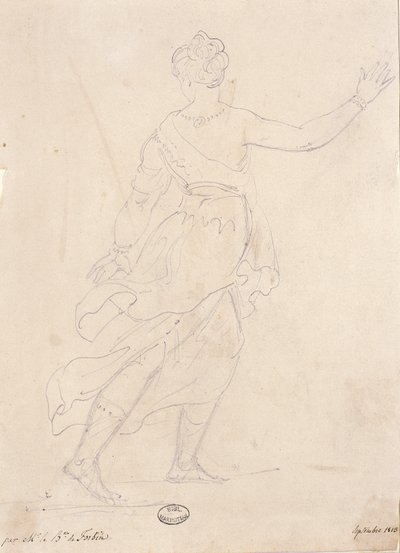 Frau von hinten, 1813 von French School