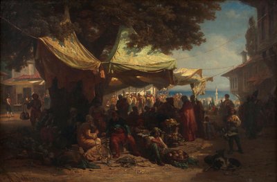 Markt von Konstantinopel von Friedrich Alois Schönn
