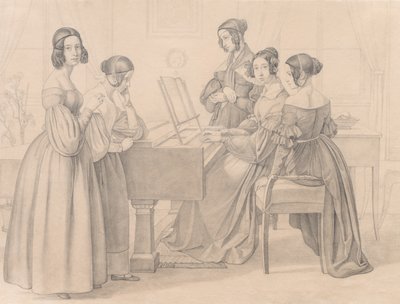 Musikalisches Treffen bei den Prellers von Friedrich Preller