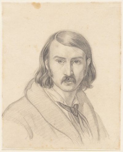 Selbstporträt, 1838 von Friedrich Preller