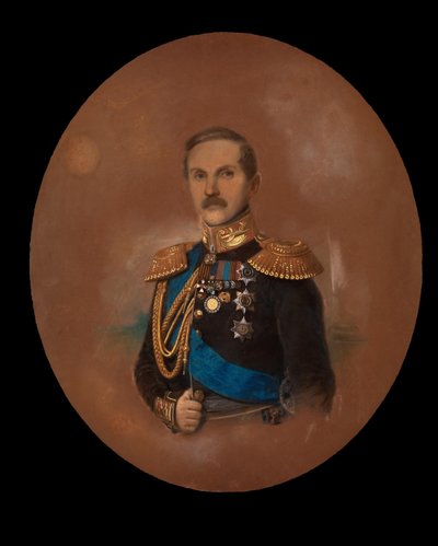 Porträt von Graf Pyotr Kleinmichel 1793-1869 von Friedrich Randel