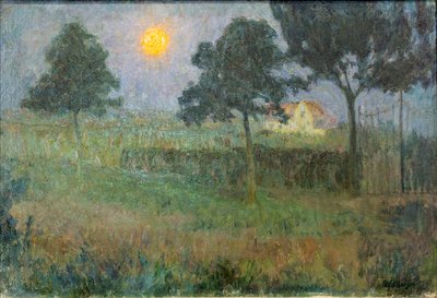 Landschaft bei Einbruch der Nacht von Frits van den Berghe
