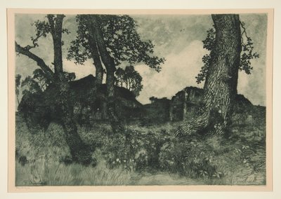 Altes Bauernhaus (Altes Geheft) von Fritz Overbeck