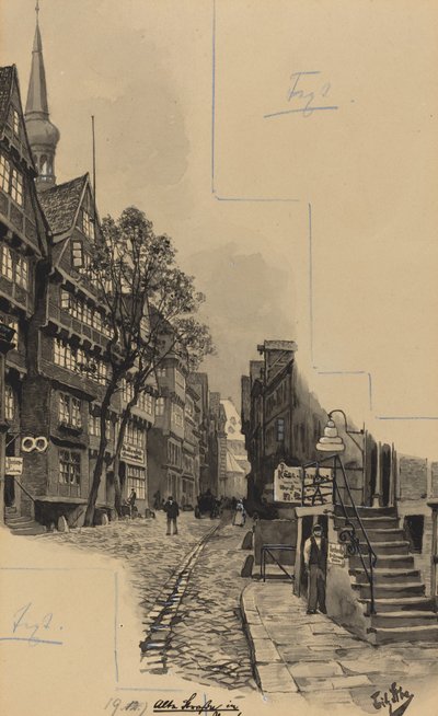 Alte Straße von Fritz Stoltenberg