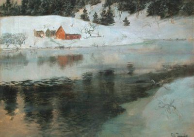 Winterlandschaft, ca. 1883-1884 von Fritz Thaulov