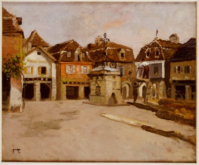 Ein Stadtplatz von Frits Thaulow
