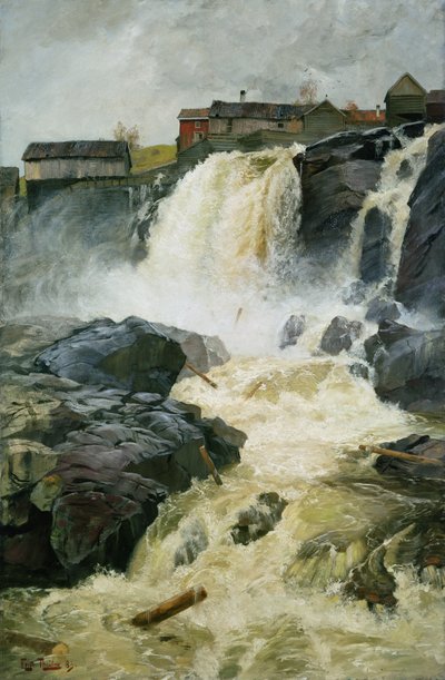 Haug-Fälle, Modum von Fritz Thaulow