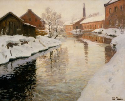 Lysaker Fluss von Fritz Thaulow