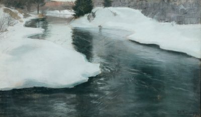 Frühlingstauwetter von Fritz Thaulow