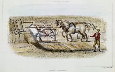 Bells Mähmaschine, 1851 von G. H. Swanston