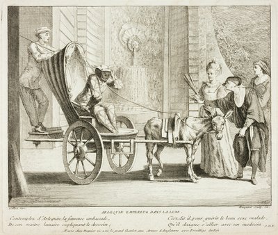 Tafel aus Livre de Scènes Comiques von Gabriel Huquier