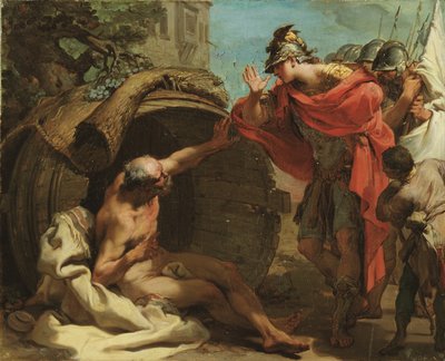 Alexander und Diogenes von Gaetano Gandolfi
